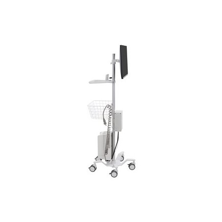 Ergotron StyleView Pole Cart - Vozík - pro LCD displej/tablet - jasně bílá - velikost obrazovky: až 24"