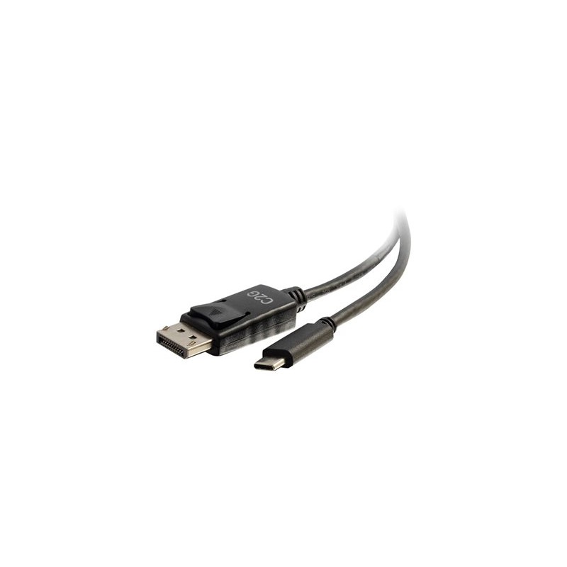 C2G 6ft USB C to DisplayPort Cable - 4K 30Hz - Externí video adaptér - USB-C - DisplayPort - černá
