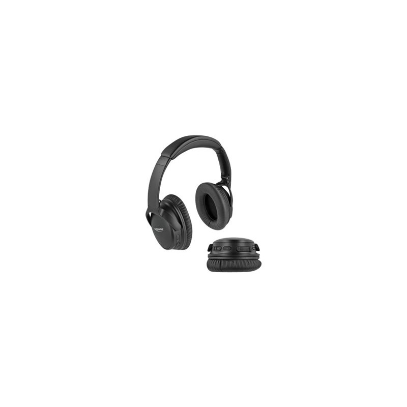 Delock - Sluchátka s mikrofonem - plná velikost - Bluetooth - bezdrátový, kabelové - 3.5 mm jack - černá