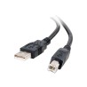 C2G 6.6ft USB A to USB B Cable - USB A to B Cable - USB 2.0 - Black - M/M - Kabel USB - USB (M) do USB typ B (M) - USB 2.0 - 2