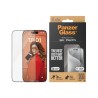 PanzerGlass - Ochrana obrazovky pro mobilní telefon - ultraširoký strih s EasyAligner - sklo - barva rámu cerná - pro Apple