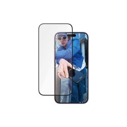 PanzerGlass - Ochrana obrazovky pro mobilní telefon - ultra široký tvar - sklo - barva rámu černá - pro Apple iPhone 15 Plus