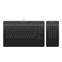 3Dconnexion - Sada klávesnice a numerické podložky - USB - QWERTY - česká