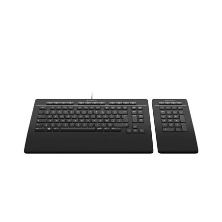 3Dconnexion Keyboard Pro with Numpad - Sada klávesnice a numerické podložky - USB - QWERTY - US mezinárodní