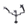 StarTech.com Triple Monitor Desk Mount For Up To Three 27in Screens, VESA 75x75/100x100, Tool-Less Arm Adjustments