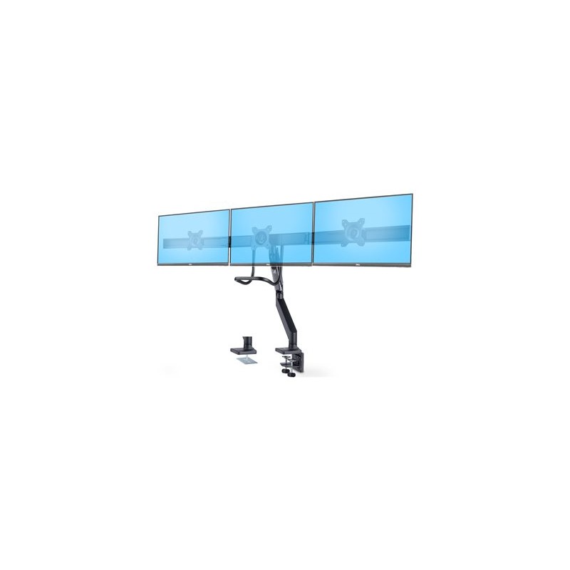 StarTech.com Crossbar Triple Monitor Desk Mount, VESA 75x75/100x100 - Montážní sada - nastavitelné rameno - pro 3 LCD displeje