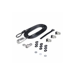 StarTech.com Laptop/Desktop & Peripheral Lock Kit, 9.8ft (3m) Cable - Sada zámků pro pracovní stanici - proti krádeži - černá a