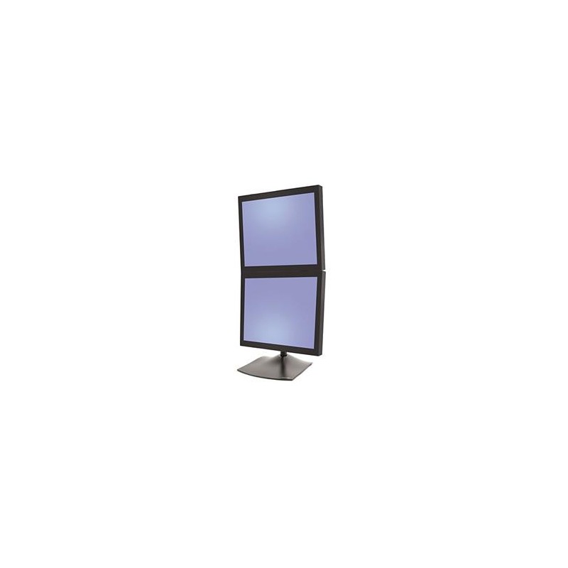 Ergotron DS100 - Montážní sada (tyč 28", základna, 2 čepy, 2 adaptéry VESA) - nízký profil - pro 2 LCD displeje - ocel, hliník