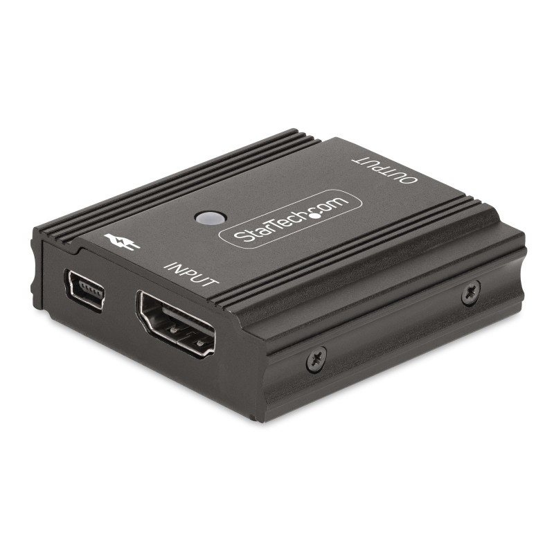 StarTech.com 33ft (10m) 8K 60Hz HDMI Signal Booster, Active HDMI 2.1 Inline Repeater and Video Signal Amplifier up to 8K