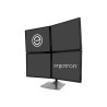 Ergotron DS100 Quad-Monitor Desk Stand - Stojan - pro 4 LCD displeje - hliník, ocel - černá - velikost obrazovky: až 24" - na