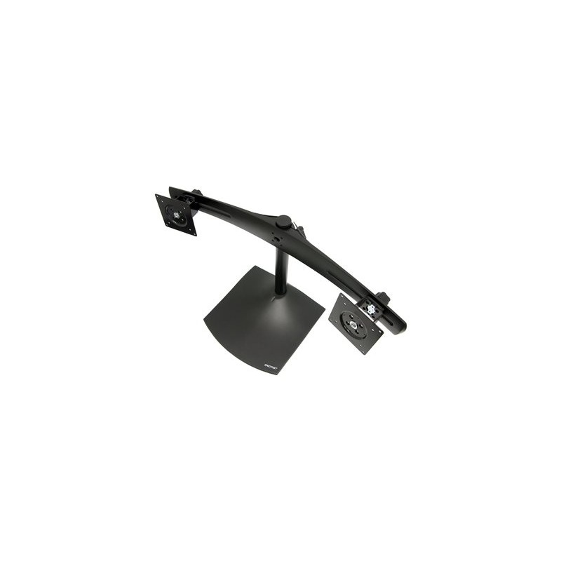 Ergotron DS100 - Stojan - horizontální - pro 2 LCD displeje - hliník, ocel - černá - velikost obrazovky: až 24" - na stůl