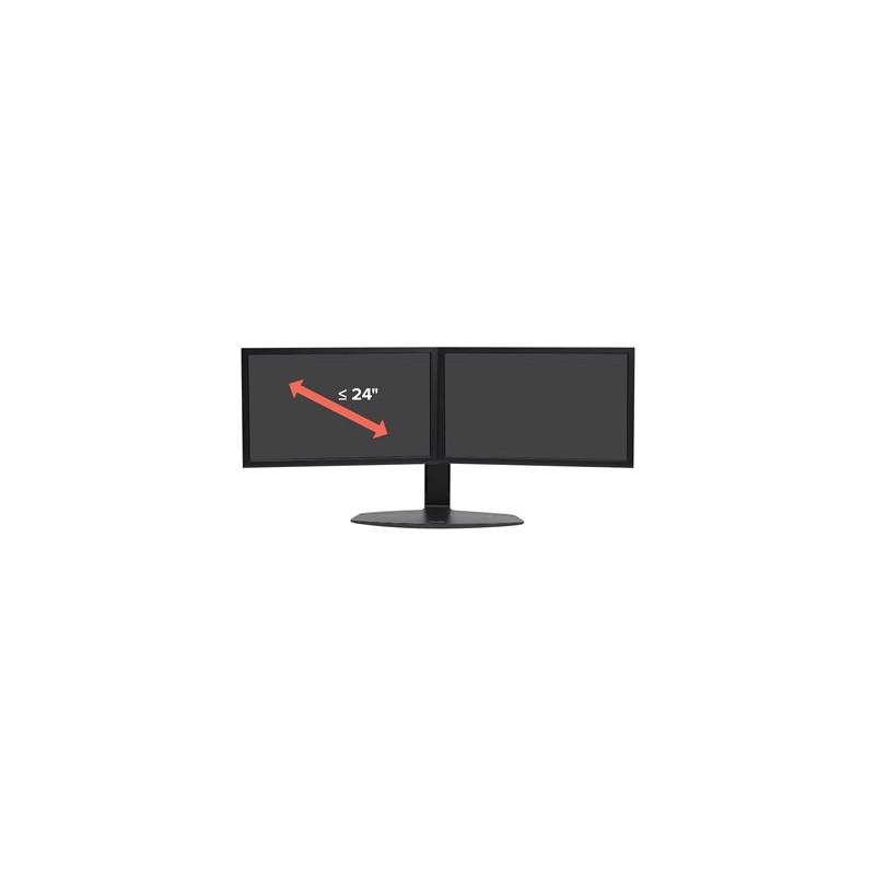 Ergotron Neo-Flex - Stojan - pro 2 LCD displeje - černá - velikost obrazovky: až 24" - na stůl