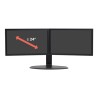 Ergotron Neo-Flex - Stojan - pro 2 LCD displeje - černá - velikost obrazovky: až 24" - na stůl