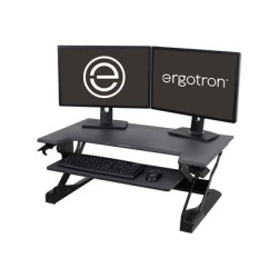 Ergotron WorkFit-TL - Nástavec na stůl - šedá - černá základna