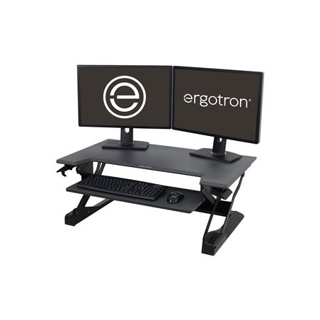 Ergotron WorkFit-TL - Nástavec na stůl - šedá - černá základna