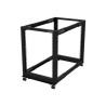 StarTech.com 15U 19" Open Frame Server Rack, 4 Post Adjustable Depth 22-40" Mobile, Free Standing Rolling Network/Computer