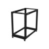 StarTech.com 18U 19" Open Frame Server Rack, 4 Post Adjustable Depth 22-40" Mobile, Free Standing Rolling Network/Computer