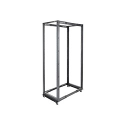 StarTech.com 42U 19" Open Frame Server Rack, 4 Post Adjustable Depth 23-41" Mobile, Free Standing Rolling Network/Computer