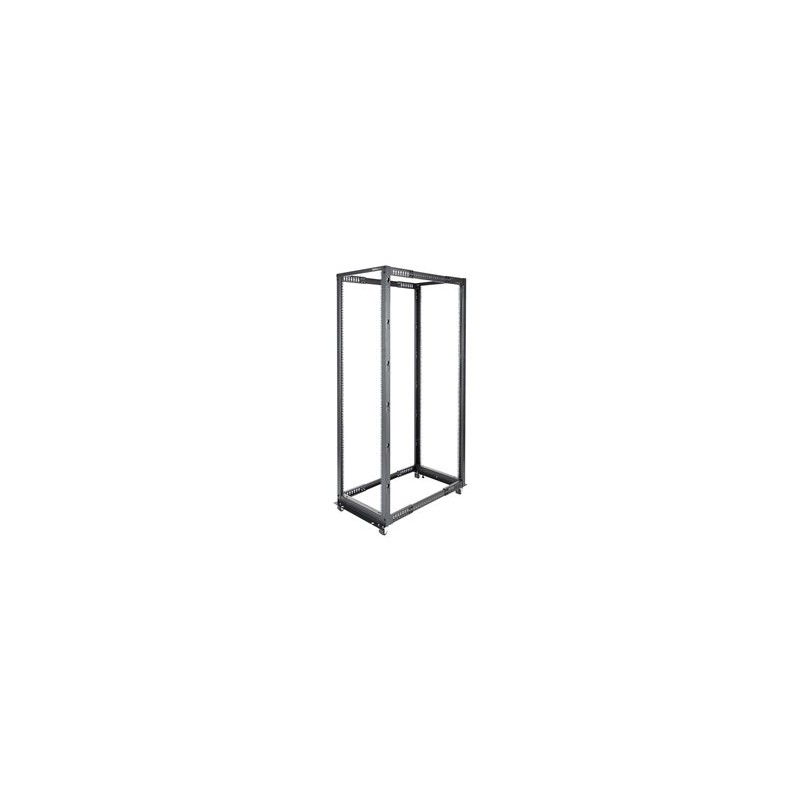 StarTech.com 42U 19" Open Frame Server Rack, 4 Post Adjustable Depth 23-41" Mobile, Free Standing Rolling Network/Computer