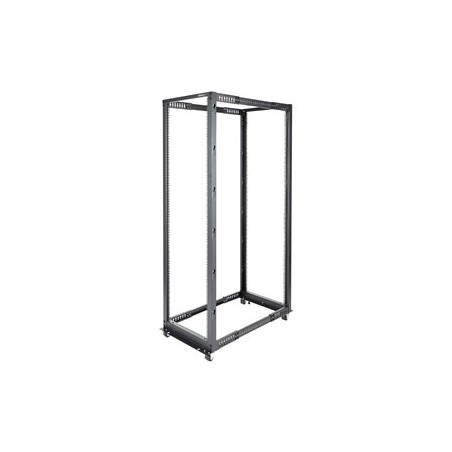 StarTech.com 42U 19" Open Frame Server Rack, 4 Post Adjustable Depth 23-41" Mobile, Free Standing Rolling Network/Computer
