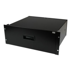 StarTech.com 4U Black Steel Storage Drawer for 19in Racks and Cabinets - Rack storage drawer - 4U - 4UDRAWER - Zásuvka skríne