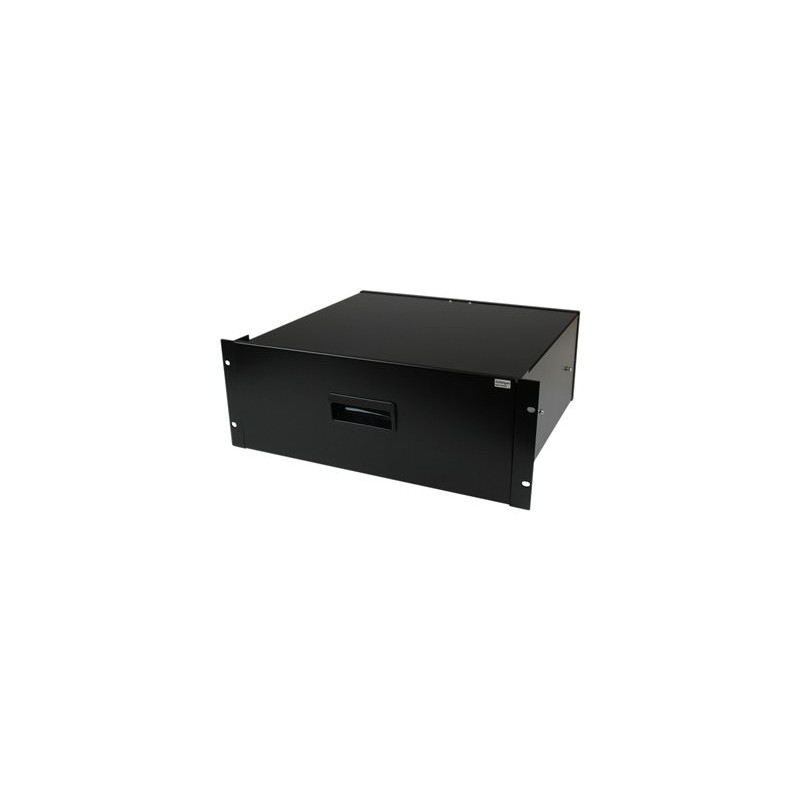 StarTech.com 4U Black Steel Storage Drawer for 19in Racks and Cabinets - Rack storage drawer - 4U - 4UDRAWER - Zásuvka skríne