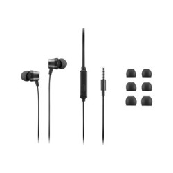 Lenovo Analog Gen 2 - Sluchátka s mikrofonem - špuntová sluchátka - černá - pro ThinkCentre M60q Chromebox M70s Gen 3 M70t Gen