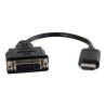 C2G HDMI to DVI-D Adapter - HDMI to Single Link DVI-D Converter - M/F - Nástroj pro převod videa - HDMI - DVI - černá