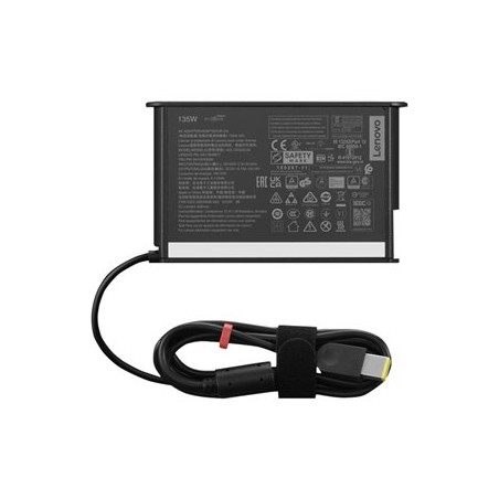 Lenovo - Síťový adaptér - AC 100-240 V - 135 Wh - Evropa, Indonézie - černá