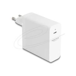 Delock - Sítový adaptér - GaN, USB-C, PD 3.1 - AC 100-240 V - 140 Watt - bílá