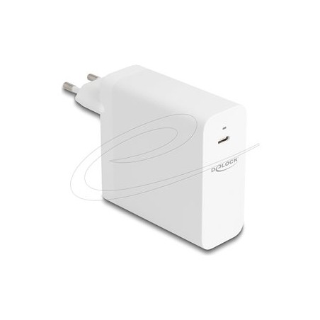 Delock - Sítový adaptér - GaN, USB-C, PD 3.1 - AC 100-240 V - 140 Watt - bílá