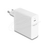 Delock - Sítový adaptér - GaN, USB-C, PD 3.1 - AC 100-240 V - 140 Watt - bílá
