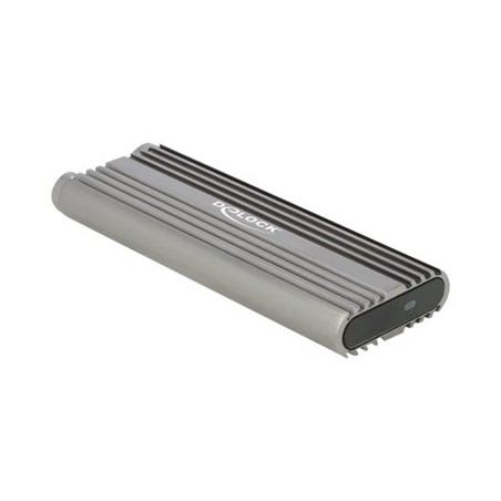 Delock External Enclosure for M.2 NVMe PCIe SSD with SuperSpeed USB 20 Gbps (USB 3.2 Gen 2x2) USB Type-C female - tool free
