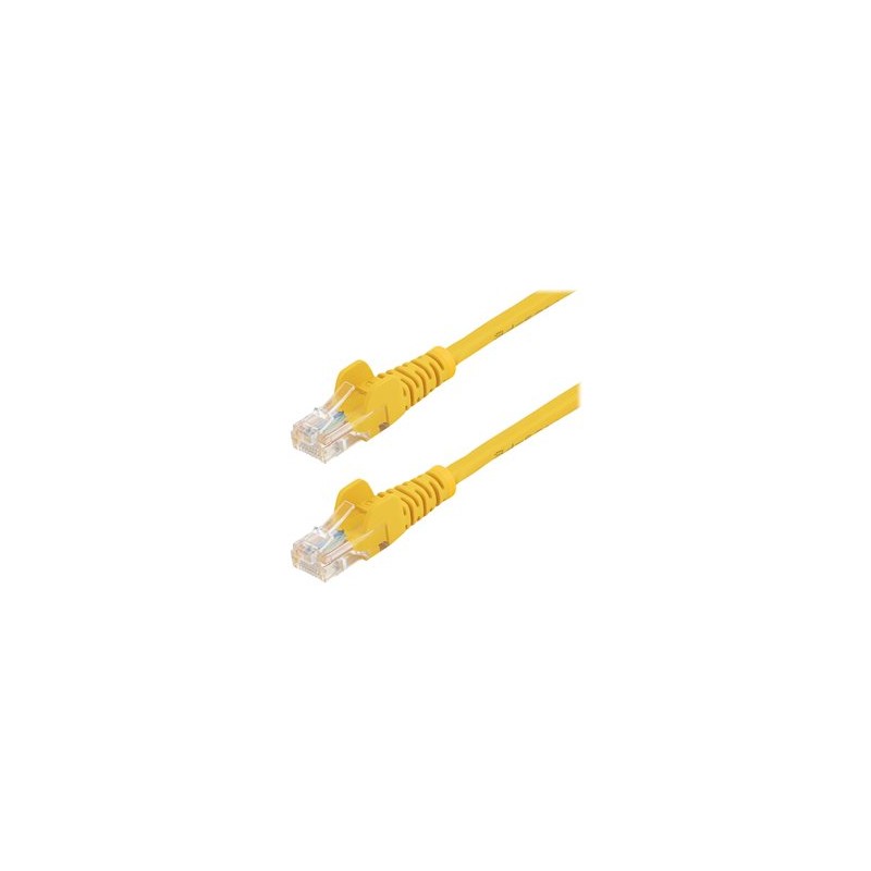 StarTech.com 1m Yellow Cat5e / Cat 5 Snagless Patch Cable - Patch kabel - RJ-45 (M) do RJ-45 (M) - 1 m - UTP - CAT 5e