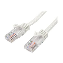StarTech.com 1m White Cat5e / Cat 5 Snagless Patch Cable - Patch kabel - RJ-45 (M) do RJ-45 (M) - 1 m - UTP - CAT 5e