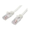 StarTech.com 1m White Cat5e / Cat 5 Snagless Patch Cable - Patch kabel - RJ-45 (M) do RJ-45 (M) - 1 m - UTP - CAT 5e