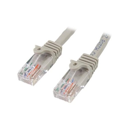 StarTech.com 15m Gray Cat5e / Cat 5 Snagless Patch Cable - Patch kabel - RJ-45 (M) do RJ-45 (M) - 15 m - UTP - CAT 5e