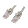 StarTech.com 15m Gray Cat5e / Cat 5 Snagless Patch Cable - Patch kabel - RJ-45 (M) do RJ-45 (M) - 15 m - UTP - CAT 5e