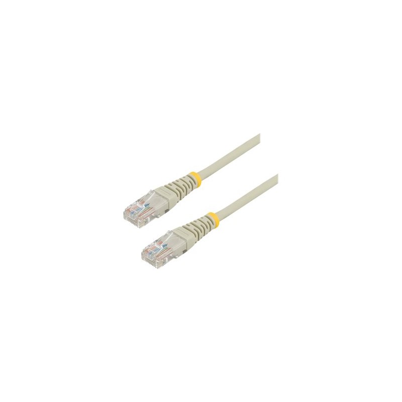 StarTech.com 10m Gray Cat5e / Cat 5 Snagless Ethernet Patch Cable 10 m - Patch kabel - RJ-45 (M) do RJ-45 (M) - 10 m - UTP