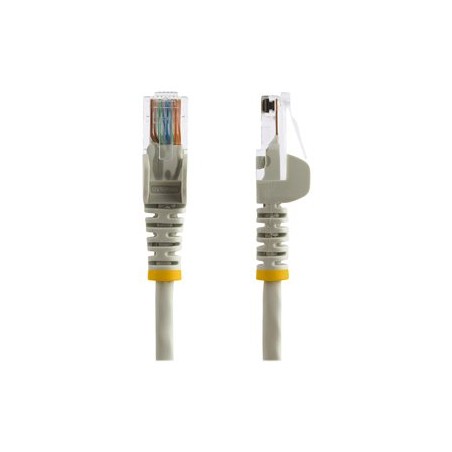 StarTech.com 3m Gray Cat5e / Cat 5 Snagless Patch Cable - Patch kabel - RJ-45 (M) do RJ-45 (M) - 3 m - UTP - CAT 5e - lisovaný