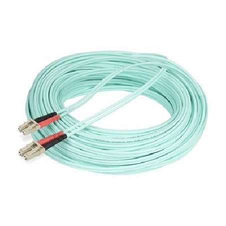 StarTech.com 20m (65ft) LC/UPC to LC/UPC OM4 Multimode Fiber Optic Cable, 50/125?m LOMMF/VCSEL Zipcord Fiber, 100G Networks