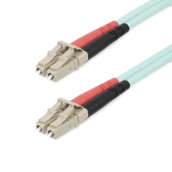 StarTech.com 25m (82ft) LC/UPC to LC/UPC OM4 Multimode Fiber Optic Cable, 50/125?m LOMMF/VCSEL Zipcord Fiber, 100G Networks