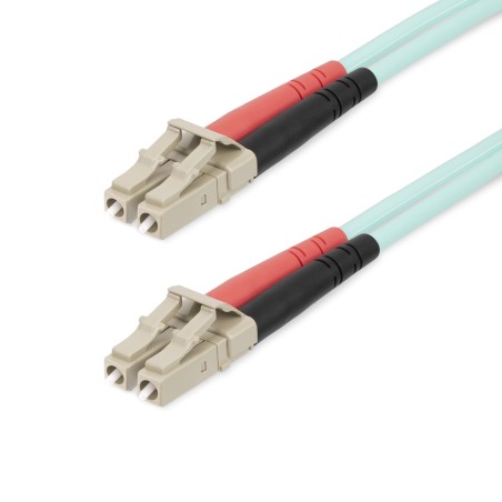 StarTech.com 25m (82ft) LC/UPC to LC/UPC OM4 Multimode Fiber Optic Cable, 50/125?m LOMMF/VCSEL Zipcord Fiber, 100G Networks
