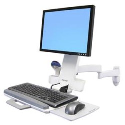 Ergotron 200 Series - Montážní sada (kloubové rameno, přihrádka pro klávesnici s levou/pravou přihrádkou pro myš, držák na