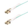StarTech.com 8m (26ft) LC to LC (UPC) OM4 Multimode Fiber Optic Cable w/Push Pull Tabs, 50/125?m, 100G Networks, Bend