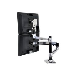 Ergotron LX - Montážní sada (svorka k montáži na stůl, úchyt průchodky, žerď, 2 polohovatelná ramena, 2 držáky rozšíření