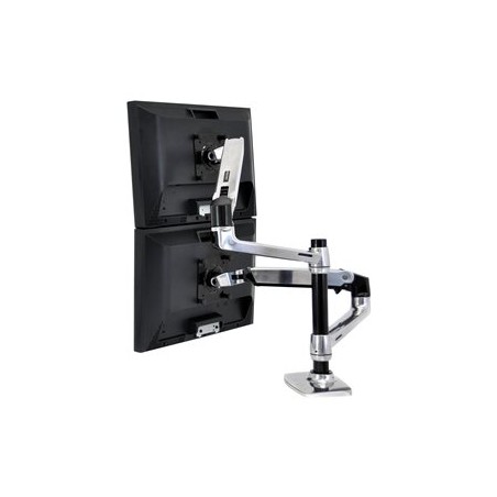 Ergotron LX - Montážní sada (svorka k montáži na stůl, úchyt průchodky, žerď, 2 polohovatelná ramena, 2 držáky rozšíření