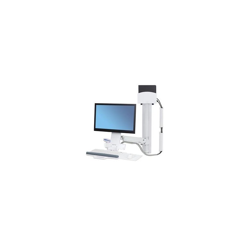 Ergotron StyleView Sit-Stand Combo System - Montážní sada (zásuvka pro klávesnici, nástěnný držák CPU, nastavitelné rameno