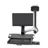 Ergotron StyleView Sit-Stand Combo System with Worksurface - Montážní sada (rukojeť, držák CPU, 2 kryty drah, 2 cable channels