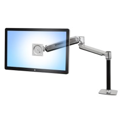 Ergotron LX HD Sit-Stand - Montážní sada (kloubové rameno, žerď, VESA adaptér, základní stolní svěrka, základní průchodka pro